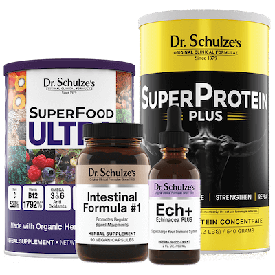 SuperMeal, Instestinal Formula #1, Echinacea Plus, SuperProtein Plus